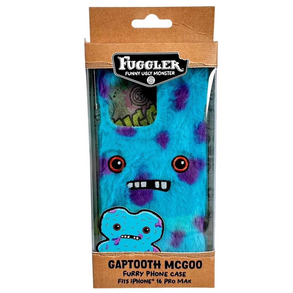 Fuggler Gaptooth McGoo Furry Phone Case for iPhone 16 Pro Max Blue Purple New‎